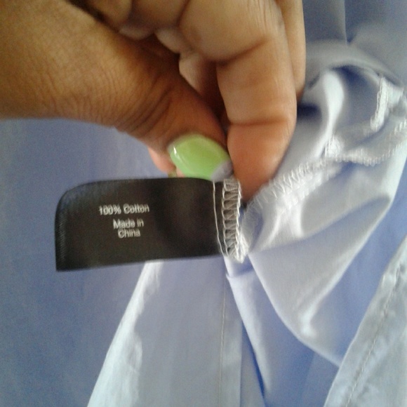 Lane Bryant Blue Embroidered TUNIC  sz.28 NWOT - Picture 7 of 8